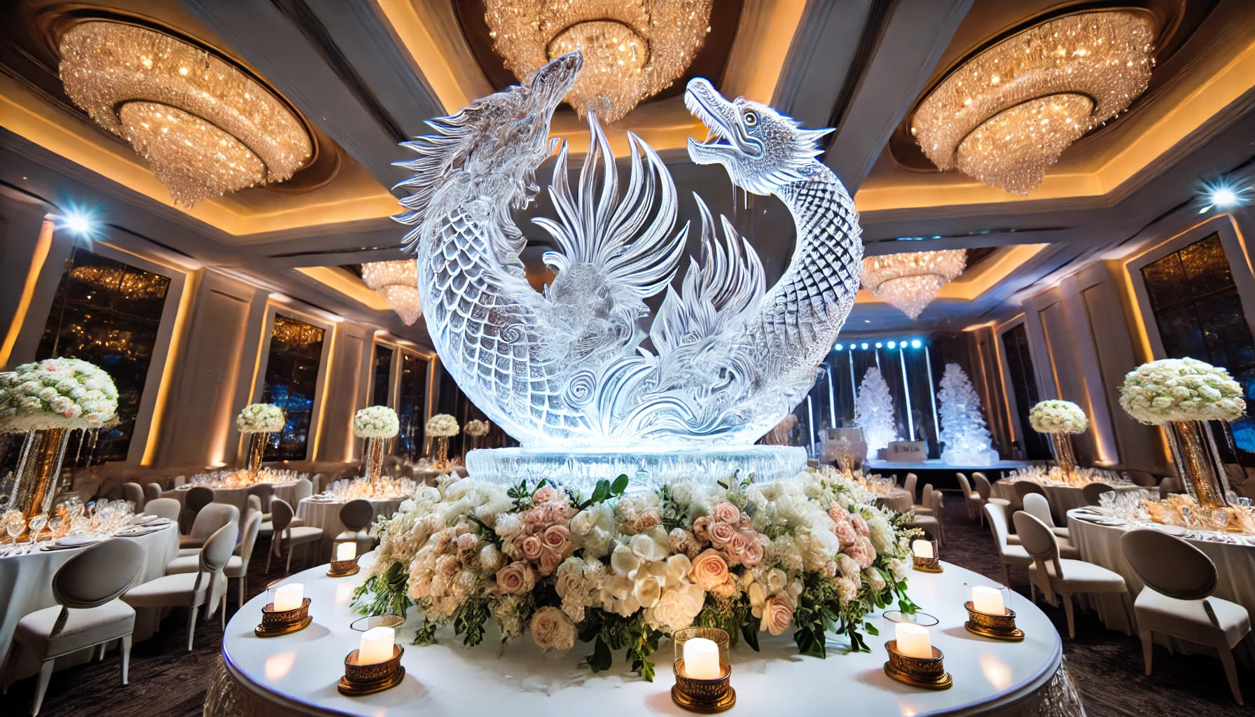 Stunning Artisanal Ice Sculptures for Weddings