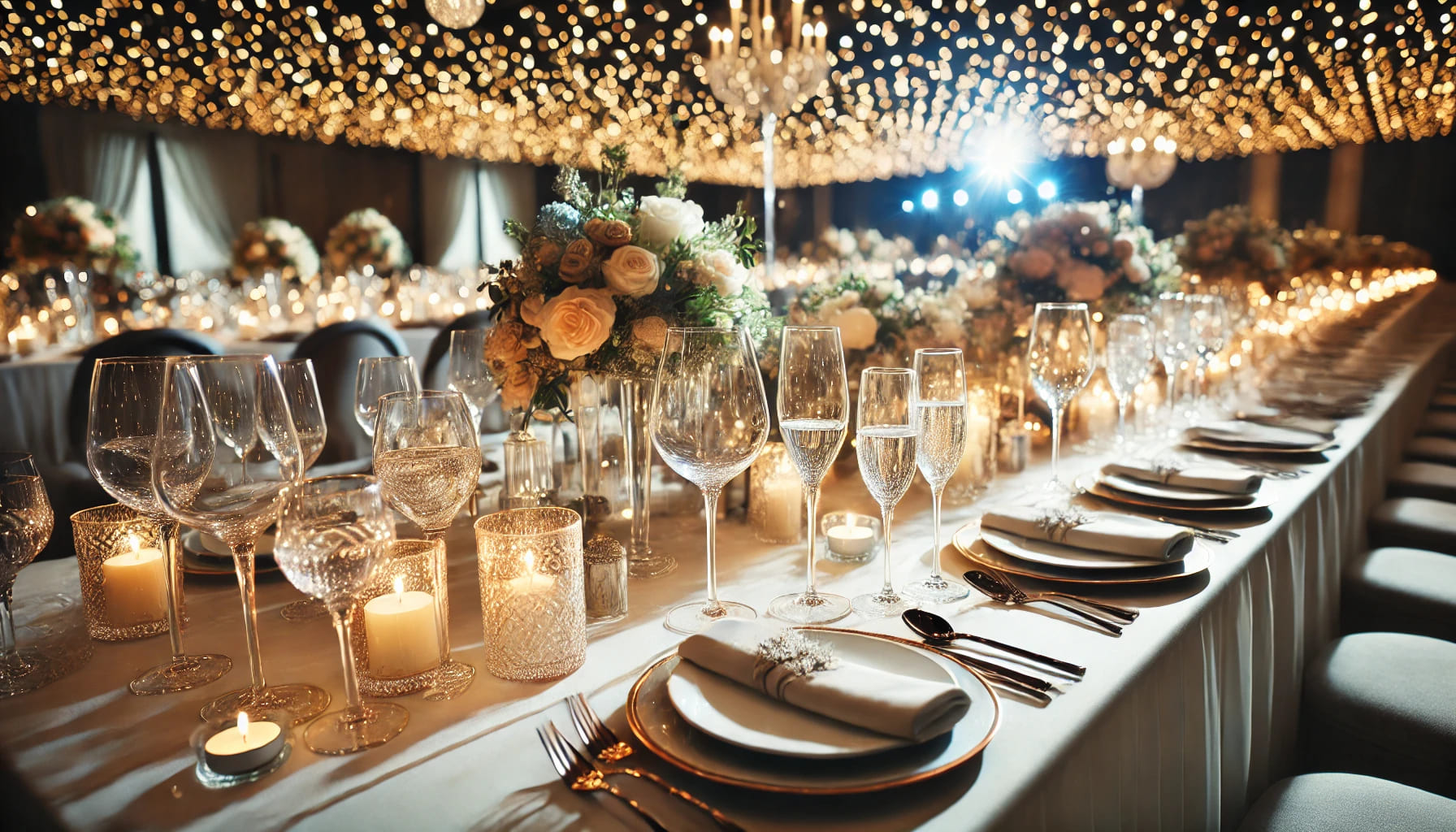 Elegant Luxury Glassware for Weddings