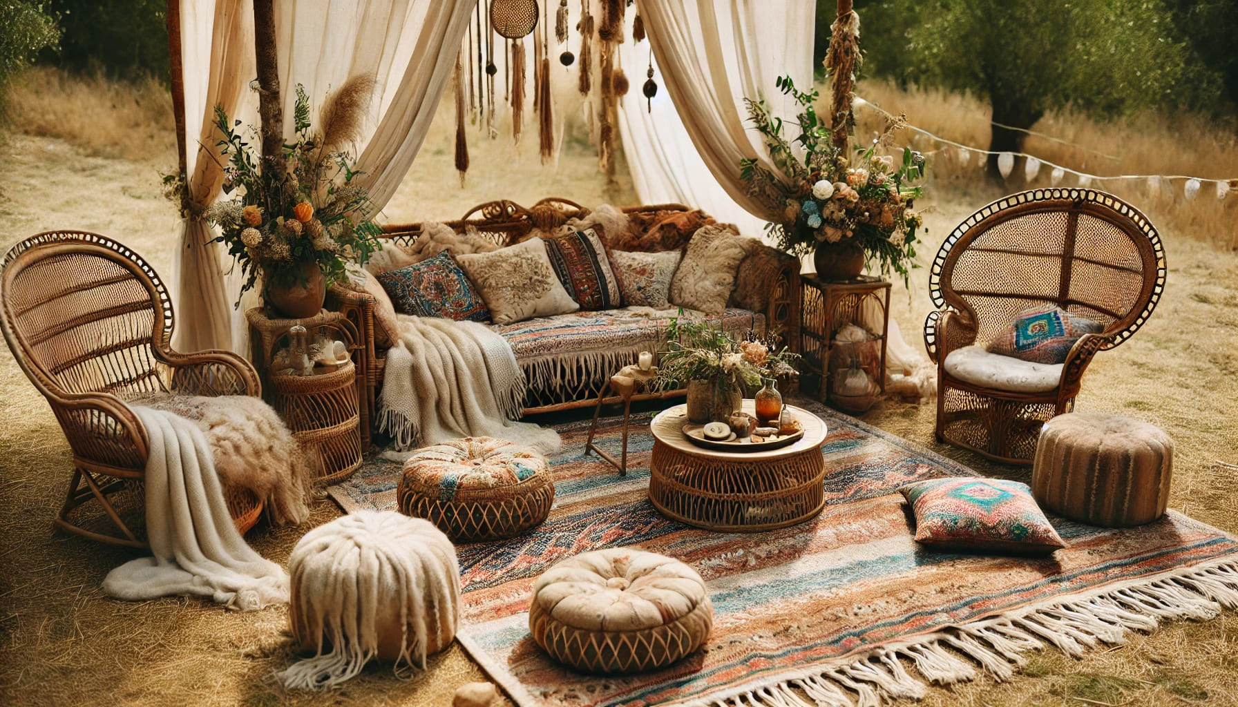 Bohemian Wedding Furniture