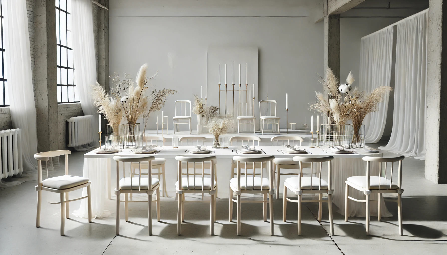 Minimalist Wedding Furniture